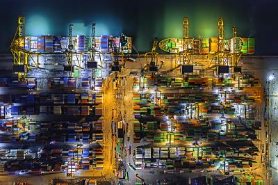 中密度纤维板通过中国宁波跨境海空联运运送至新加坡